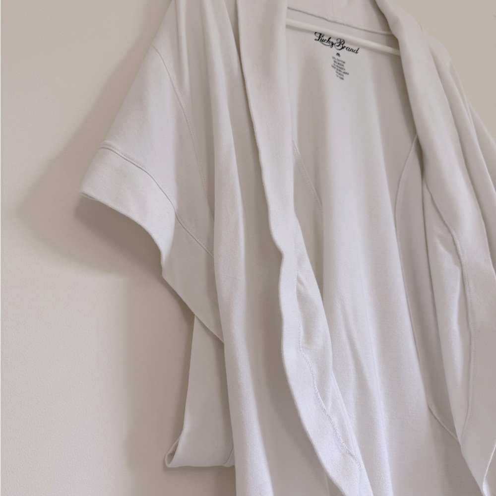 Lucky Brand Soft White Open Cardigan - Picture 3 of 14